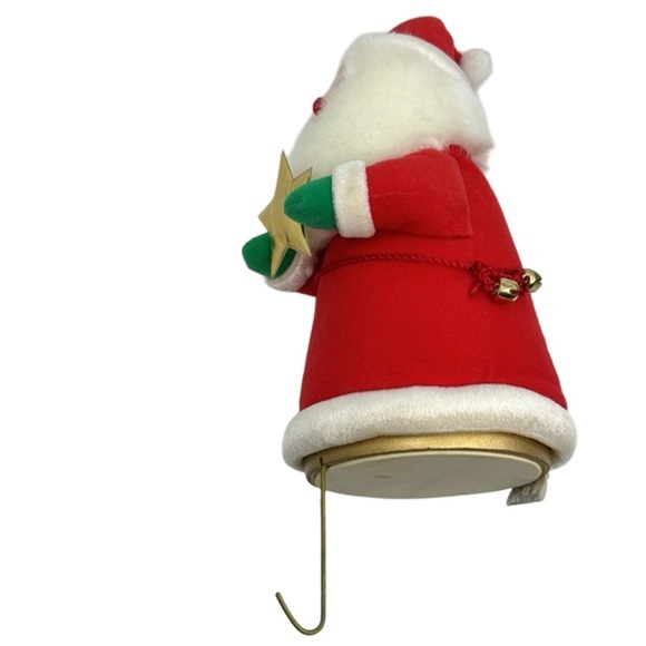 Charming 1990s‎ Plush Santa Claus Tree Topper – Perfect Holiday Nostalgia! - Picture 4 of 6